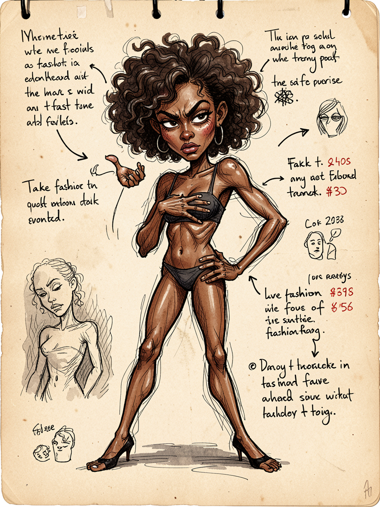 Caricatura de moda
